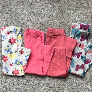 Carter’s lot of 4 leggings